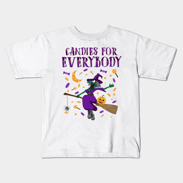 Candies For Everybody Halloween Kids T-Shirt by KsuAnn